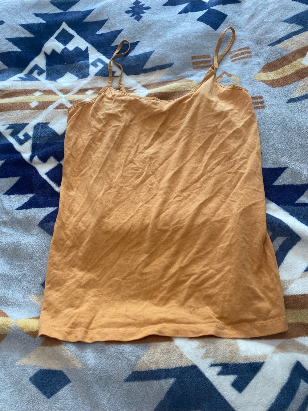 Time and Tru Rust-Tan Adjustable Strap Cami